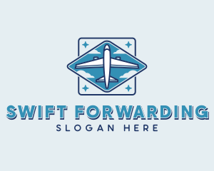 Jet Plane Forwarding logo design