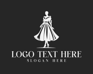 Runway - Fashion Couture Gown logo design