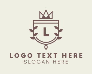 Shield - Crown Shield Letter logo design