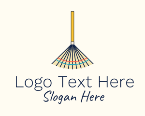 Cleaning - Gardening Tool Rake logo design