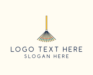 Tool - Lawn Gardening Rake logo design