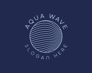 Waves Science Technology logo design