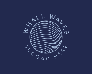 Waves Science Technology logo design