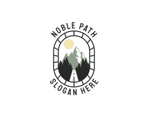 Pathway Mountain Road logo design