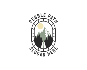 Pathway Mountain Road logo design