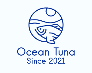 Tuna - Underwater Tuna Fish logo design