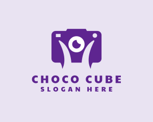 Purple Camera - Journalist Photographer Camera logo design
