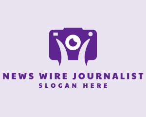 Journalist - Journalist Photographer Camera logo design