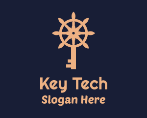 Sea Wheel Key  logo design