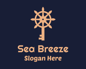 Sea Wheel Key  logo design