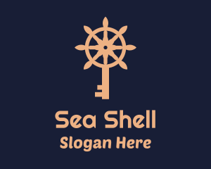 Sea Wheel Key  logo design