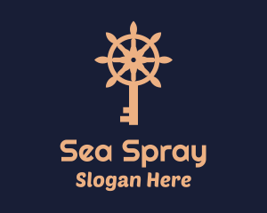 Sea Wheel Key  logo design