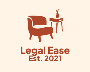 Furniture Company - Modern Orange Interior logo design