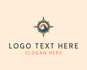 Mountain Compass Hiking Logo