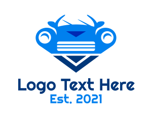 Navigation - Blue Automobile Car logo design