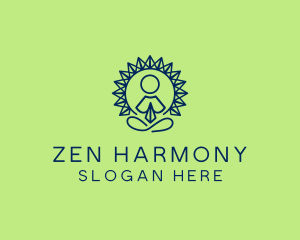 Zen Yoga Wellness logo design