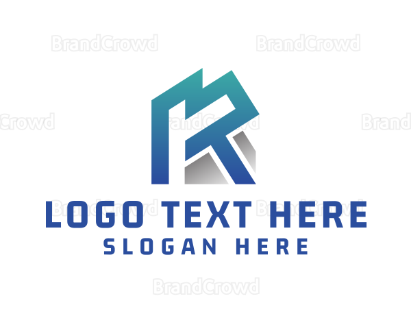 Gradient Bold K Outline Logo