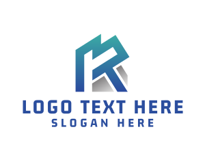 Theme - Gradient Bold K Outline logo design
