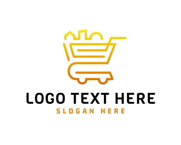Cart - Grocery Cart Shopping logo design