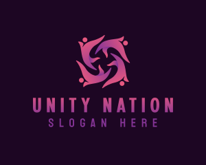 People Unity Foundation logo design