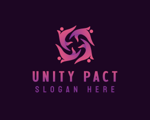 People Unity Foundation logo design