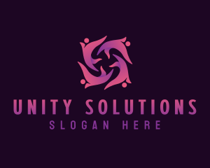 People Unity Foundation logo design