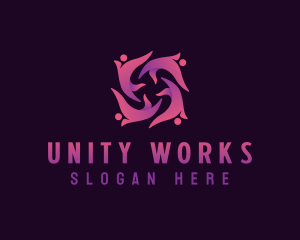 People Unity Foundation logo design