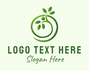 Seedling Plant Organic Garden  Logo