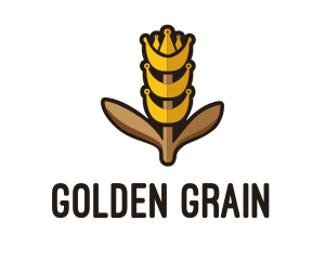 Grain - King Grain Wheat Farm logo design