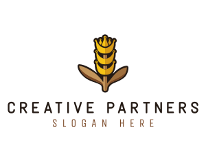 Grain Wheat Farm logo design