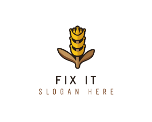 Grain Wheat Farm logo design