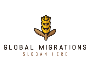 Grain Wheat Farm logo design