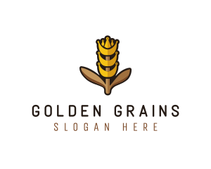 King Grain Wheat Farm logo design