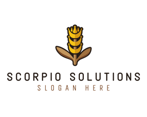 Grain Wheat Farm logo design