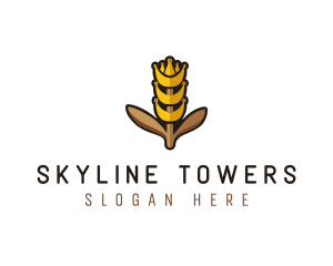 Grain Wheat Farm logo design