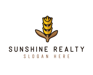 Grain Wheat Farm logo design