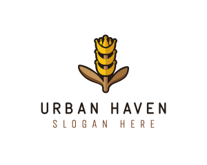 Grain Wheat Farm logo design