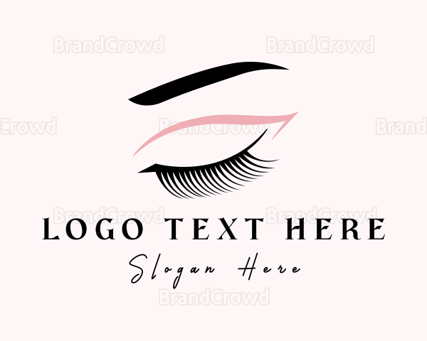 Eyelash Beauty Makeup Logo