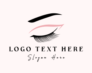Brow Lounge - Eyelash Beauty Makeup logo design