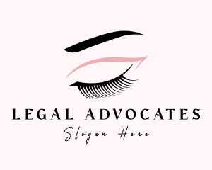 Makeup Artist - Eyelash Beauty Makeup logo design