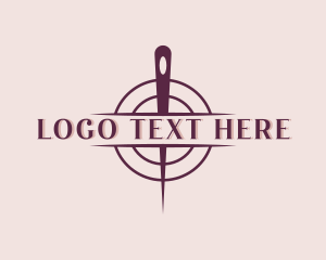 Needlework - Needle Sewing Seamstress logo design