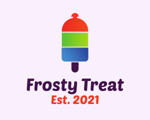 Popsicle - Ice Popsicle Counter Bell logo design