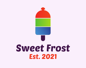 Ice Popsicle Counter Bell logo design