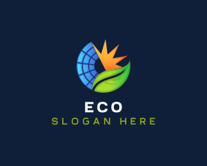 Solar Energy Leaf Logo