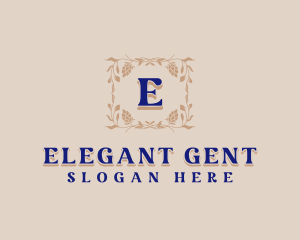 Elegant Botanical Boutique logo design