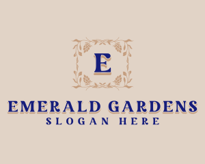 Elegant Botanical Boutique logo design