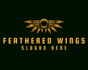 Luxury Feather Wing logo design