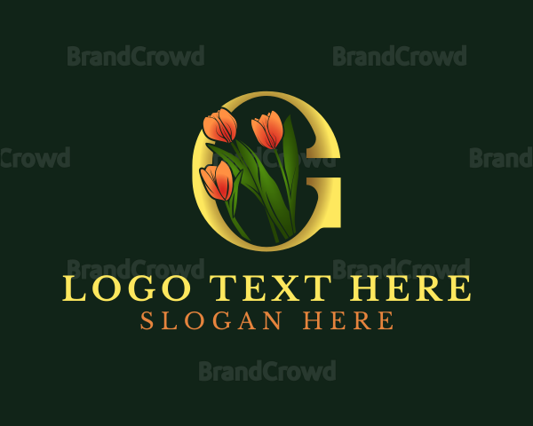 Floral Boutique Letter G Logo