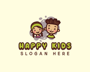 Happy Kids Preschool logo design