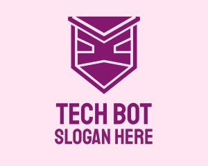 Purple Robo Ninja logo design